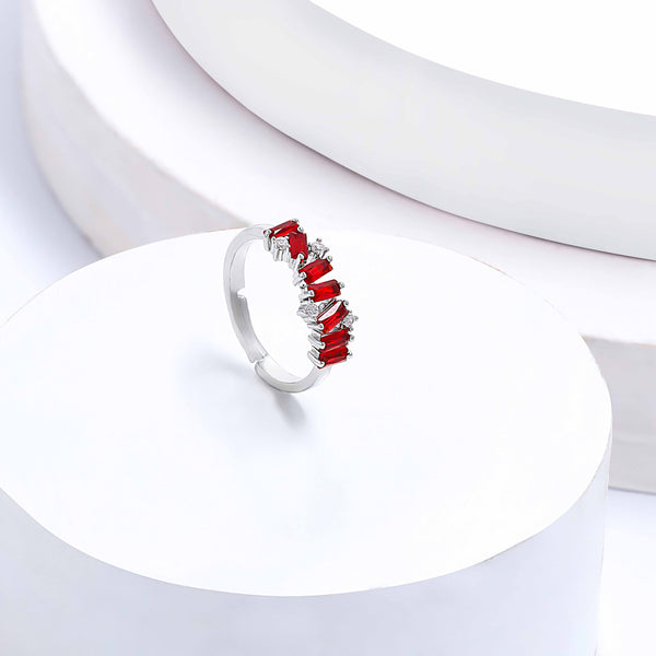 Ruby wavy  ring