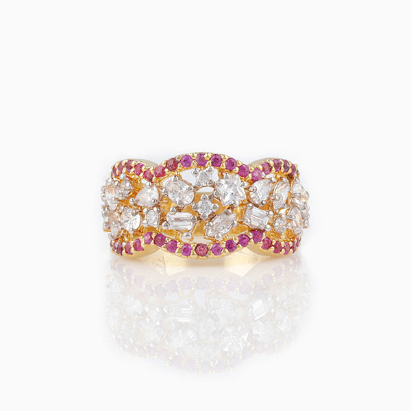 Round Ruby Ring