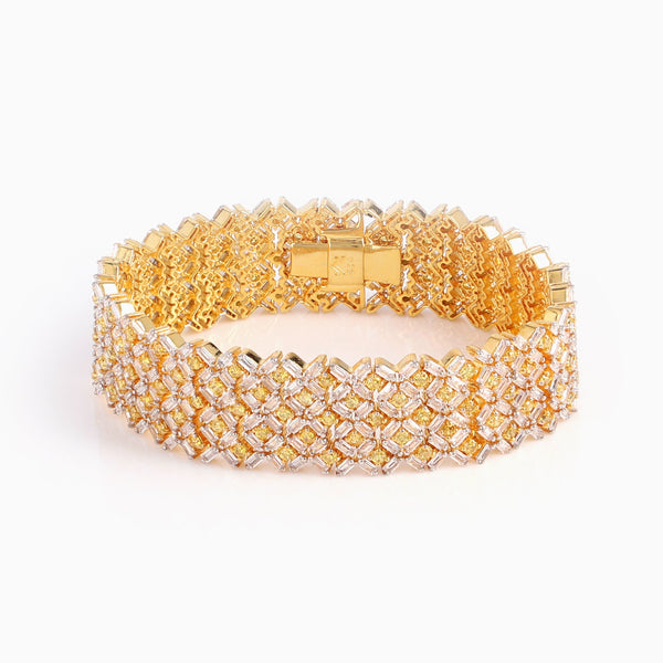 Fiona Yellow Sapphire Cut Bracelet