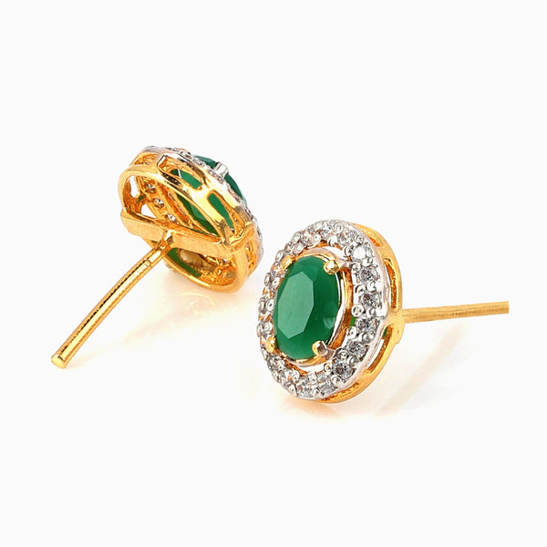 Emerald Cascade Studs