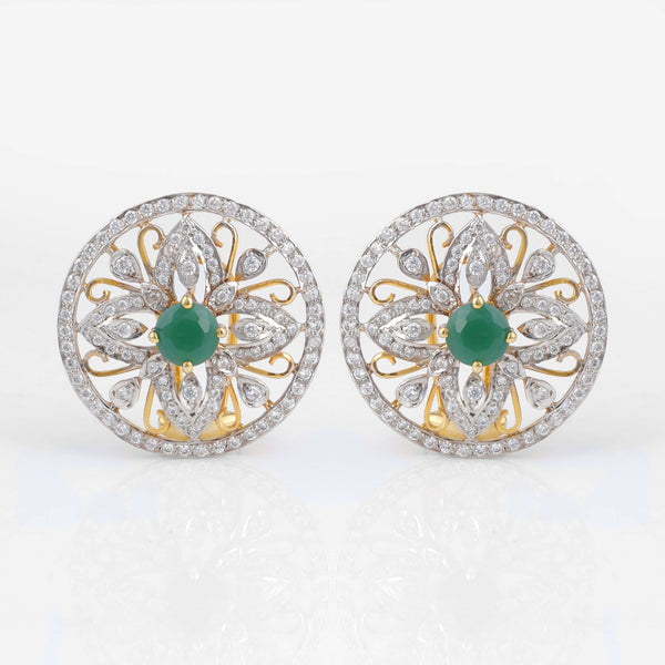 Emerald Star Studs