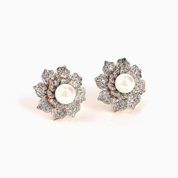 Zircon Sunflower Studs