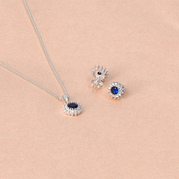 Soho sapphire locket set