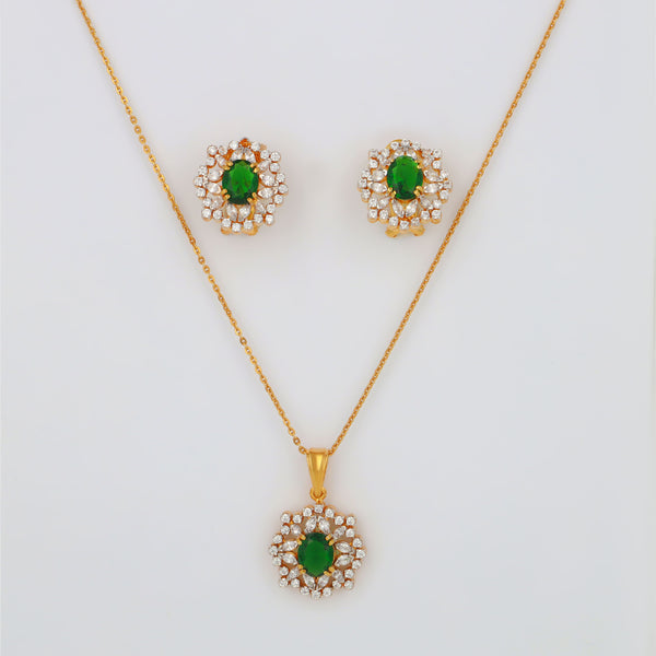 Emerald stone set