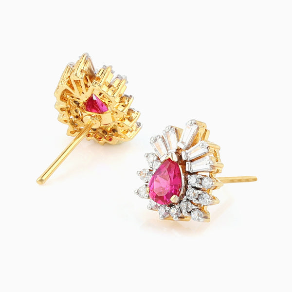 Ruby Star Cut Studs