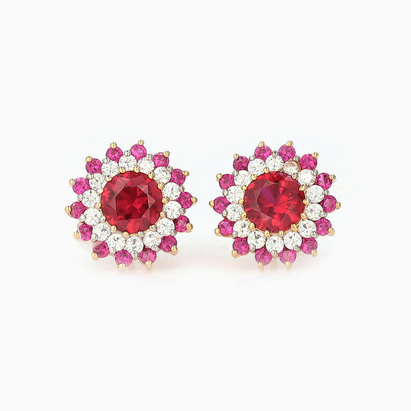 Queen Ruby Studs