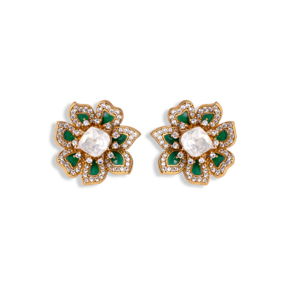 Sitara Emerald Studs