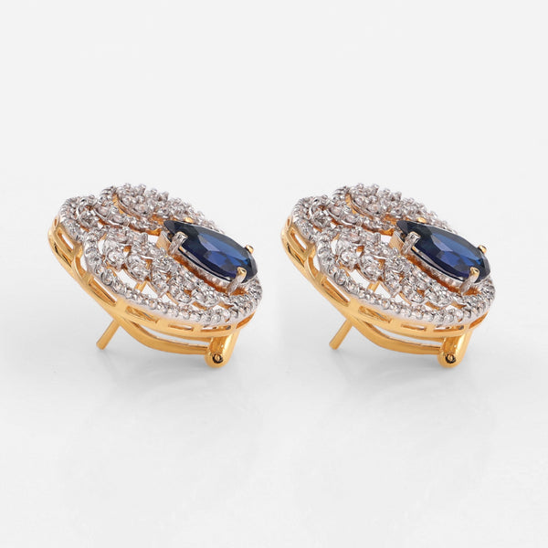 Sapphire queen studs