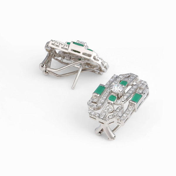 Emerald longitude studs