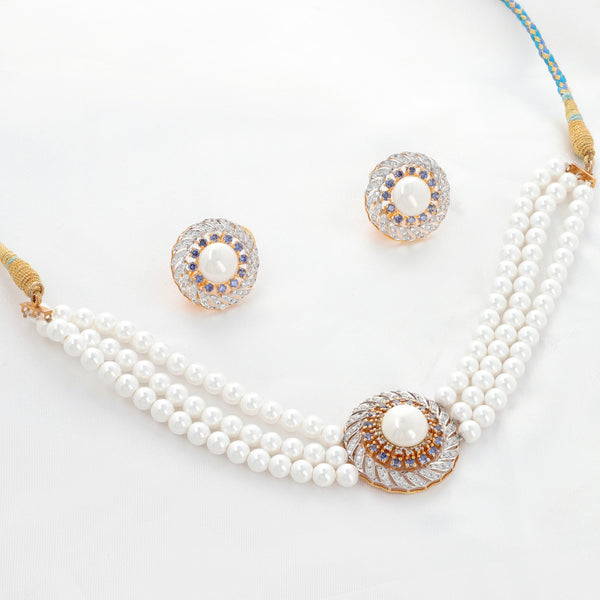 Luminous Sapphire Pearl Set