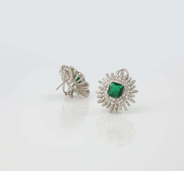 Cosmic Emerald studs