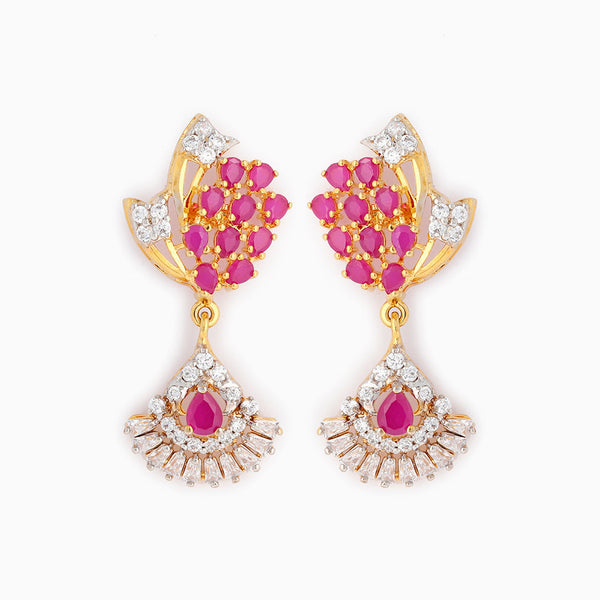 Gold Wiser Ruby Earrings