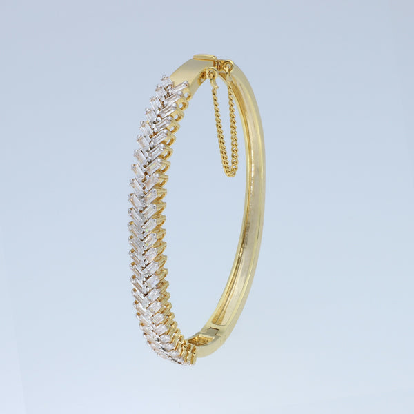 Diamante Leafy Bangle