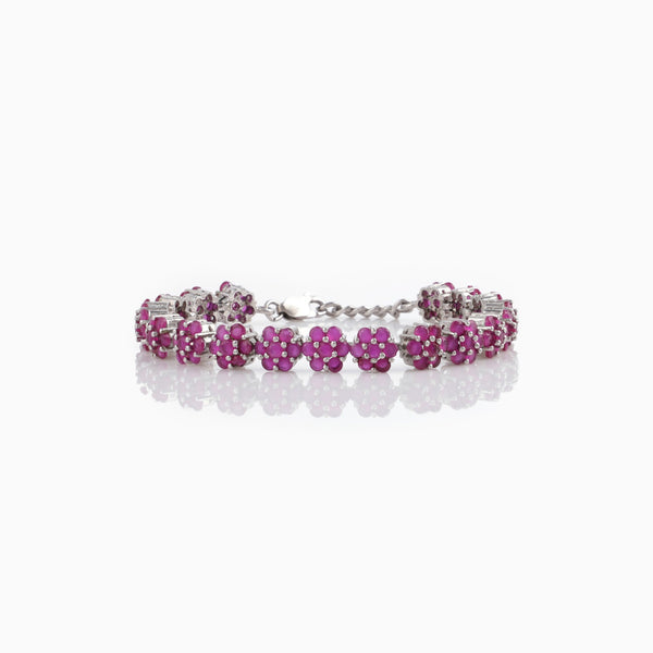 Flower Ruby bracelet