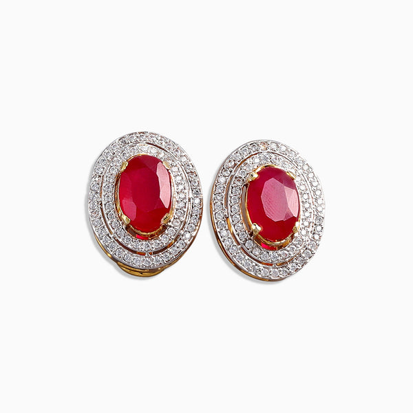 Bella Ruby Gem Studs