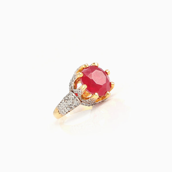 Retro Ruby Ring