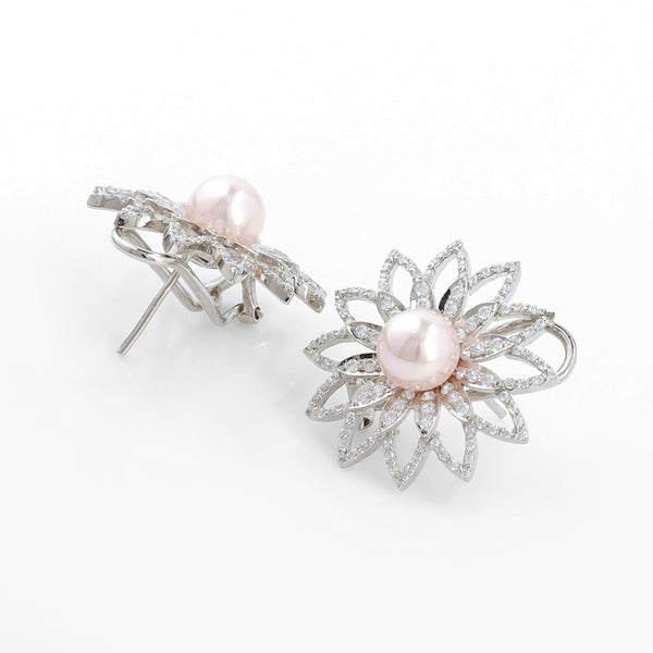 Rose pearl Studs