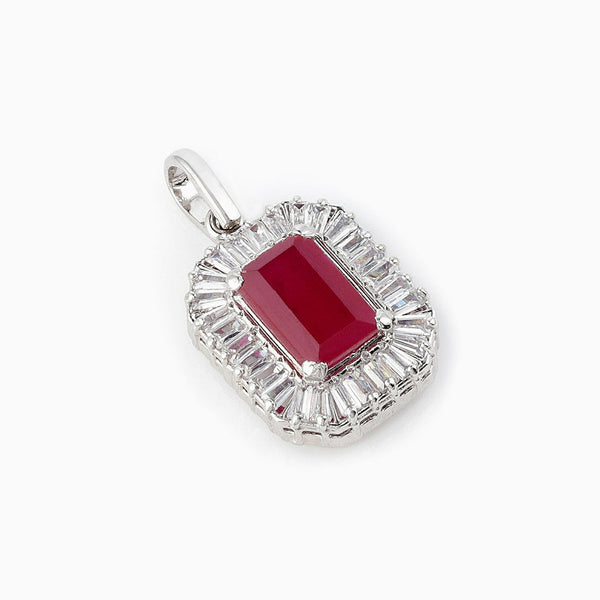 Snow Ruby Pendant