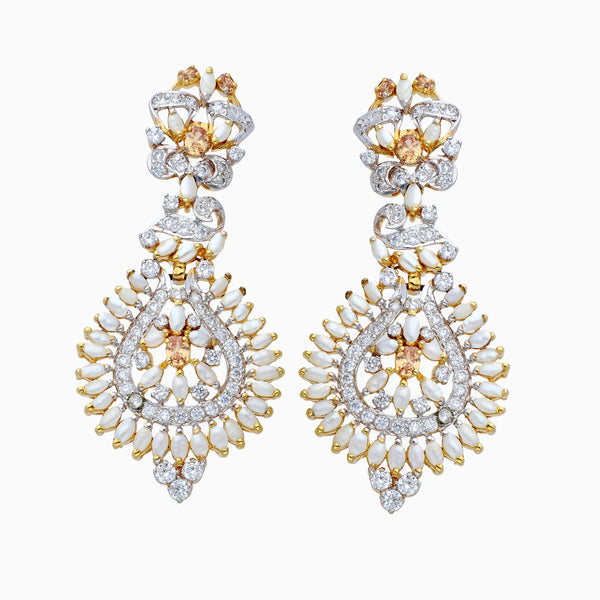 Pearl Champagne Earrings