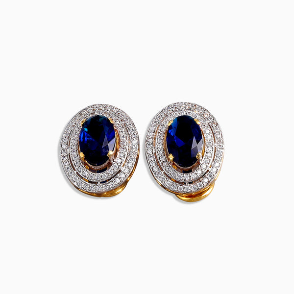 Bella Blue Sapphire Gem Studs