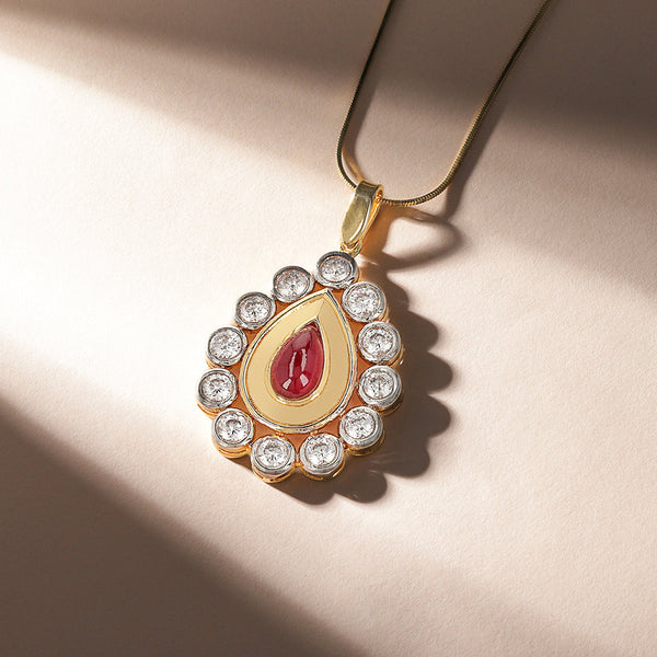 Ruby Droplet Pendant