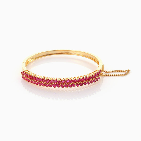 Ruby Leafy Bangle