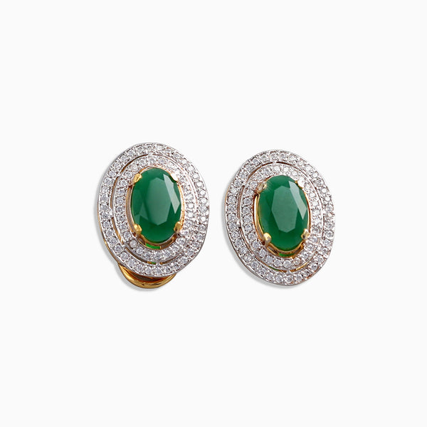 Bella Emerald Studs