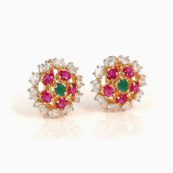 Floral Zirconia Studs