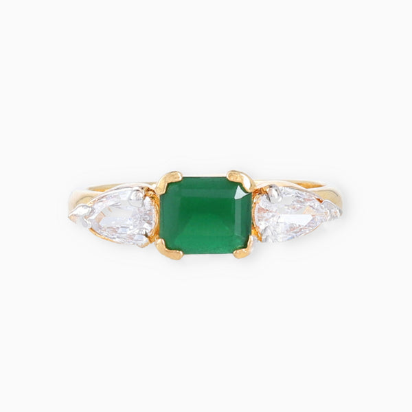 Daisy Emerald Ring